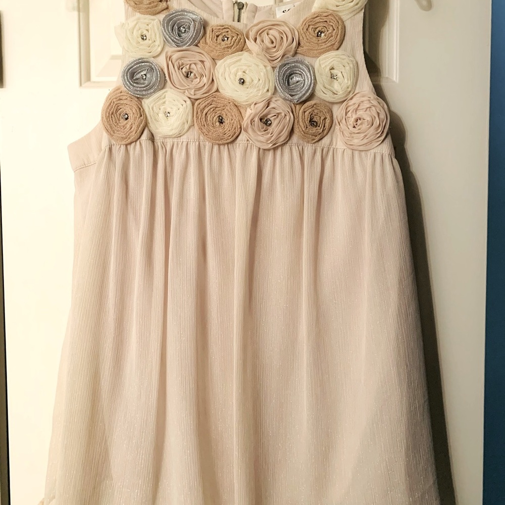 Super cute ECI babydoll shimmer top! Sz 12